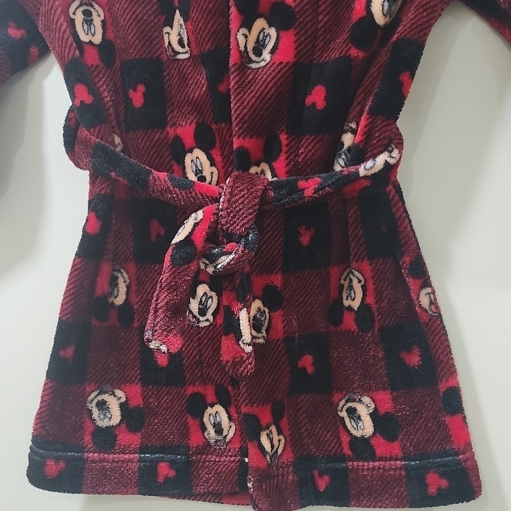 Disney Robe Kids Red and Black Plush - Picture 3 of 5
